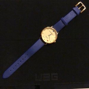 Kate spade metro 5’o clock somewhere leather watch